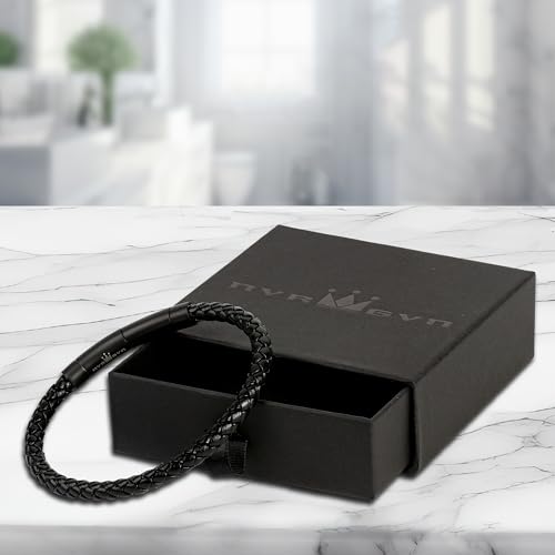 Men's Vintage Leather Bracelets – Masculine Minimalist Style, Rugged Jewelry Collection with Extension Clasp for Size Adjustment, Stylish Wristbands, Classic Accessory, Ideal Gift for All Occasions